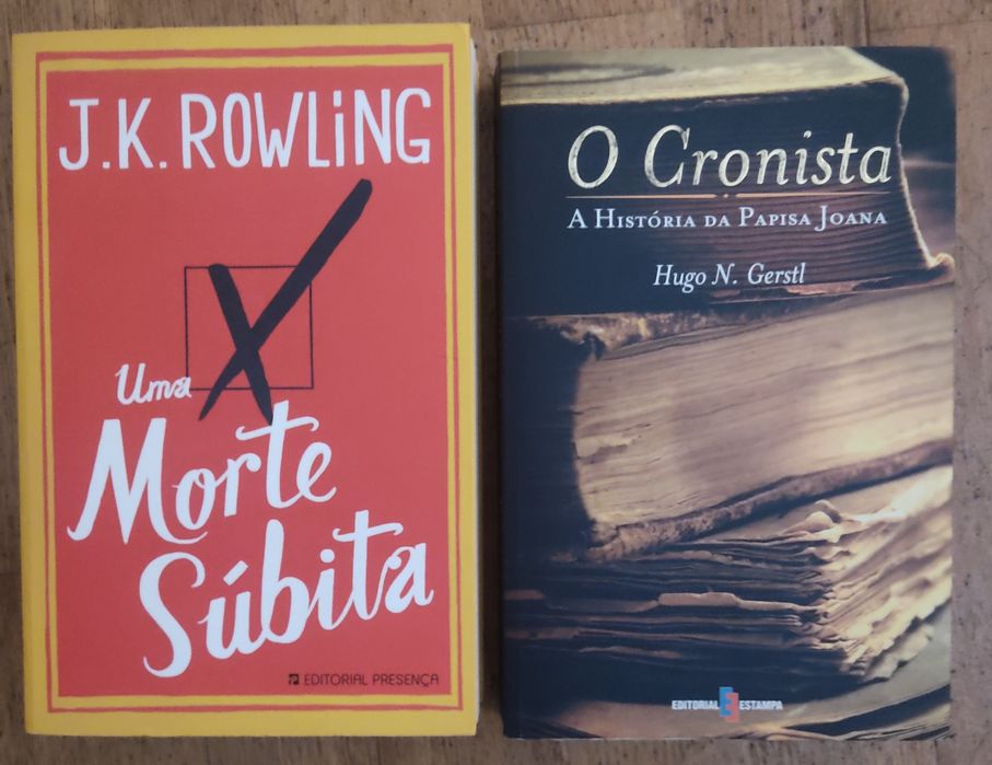 Livros Morte Súbita e A História da Papisa Joana