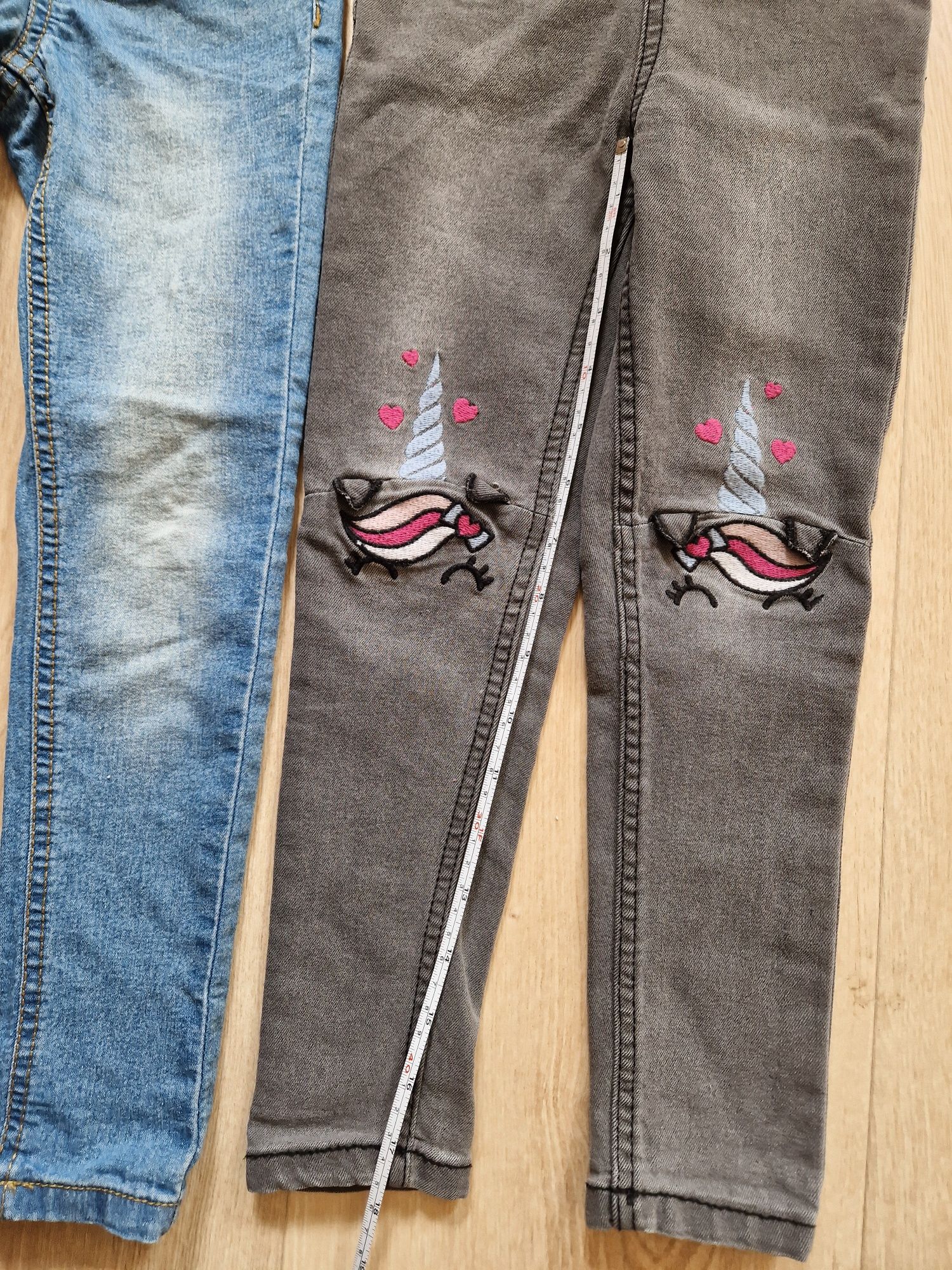 Legginsy jeansy skiny rozmiar 116 cm