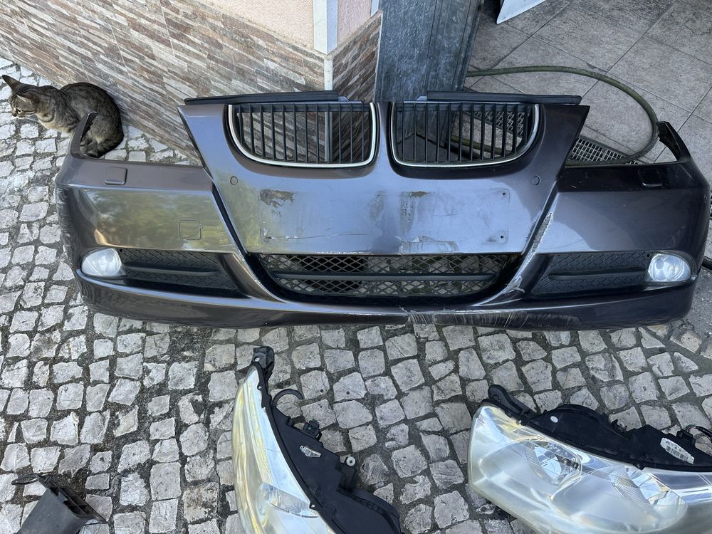 Bmw e90 e91 citroen c4 Parachoques farois frente fibra reforço grelha