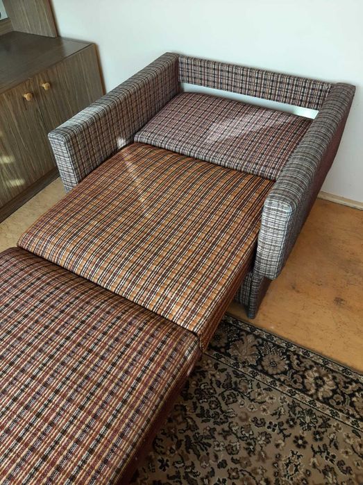 Fotel rozkładany TYP amerykanka PRL