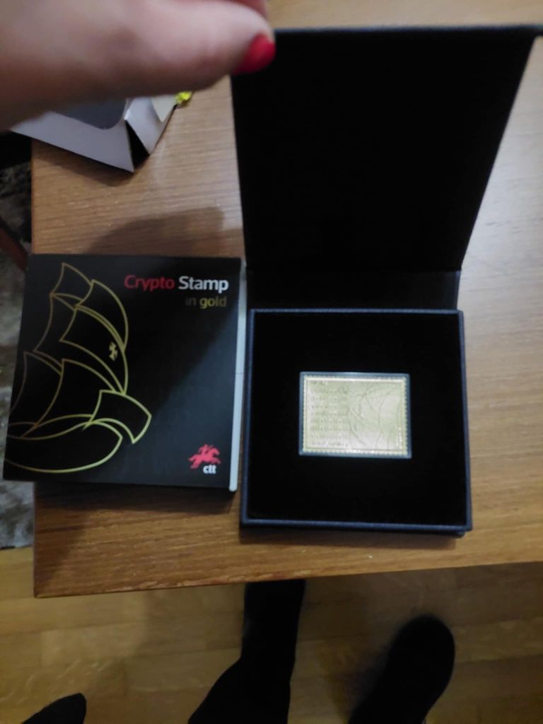 CRYPTOSTAMP selo de ouro