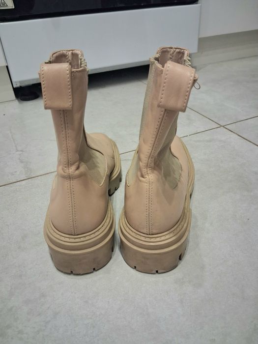 Zara skórzane buty trzewiki botki  38