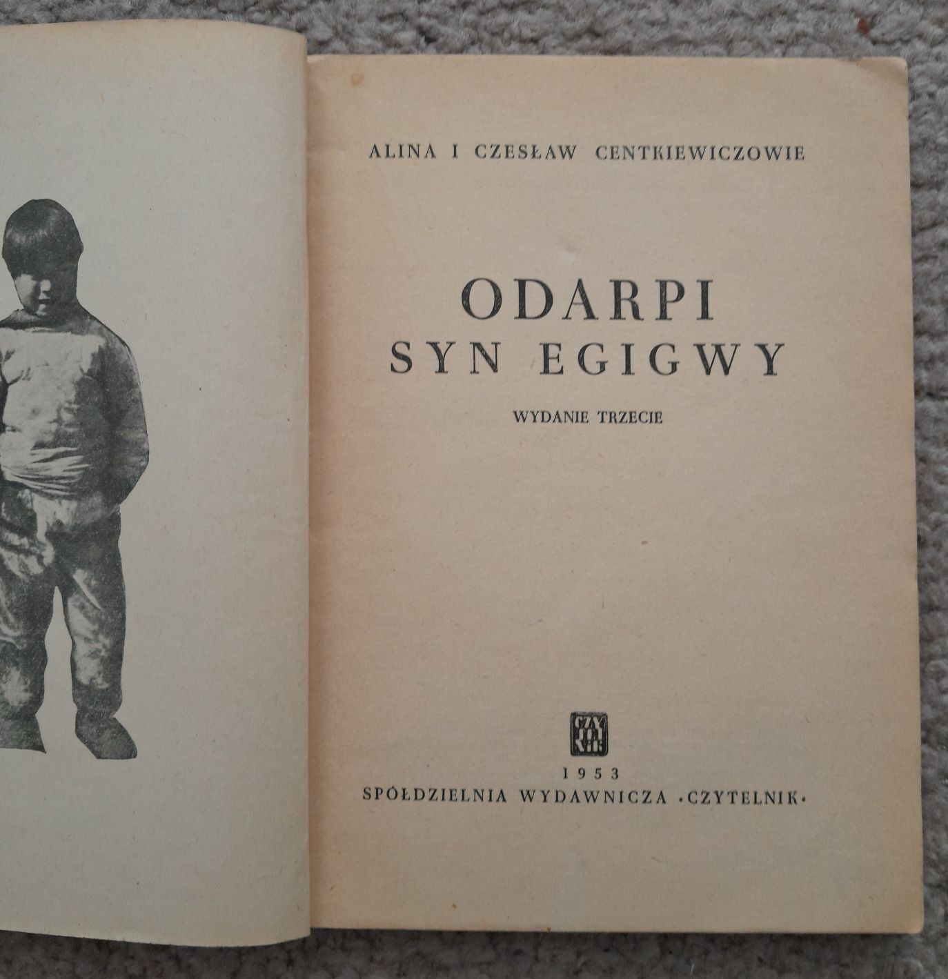 książka Odarpi syn Egigwy 1953 r.