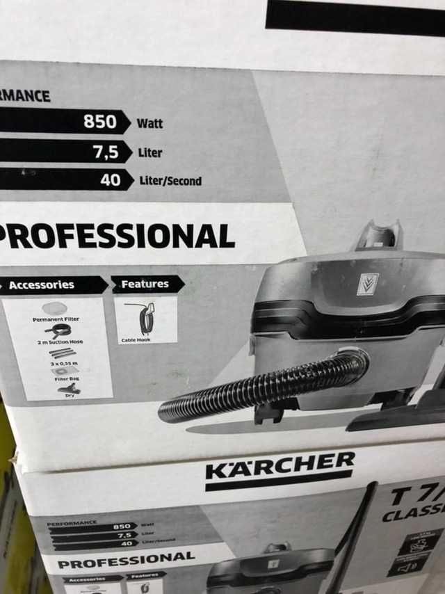 Потужний безшумний пилосос  Karcher  t 7/1 classic/t 10.Новий