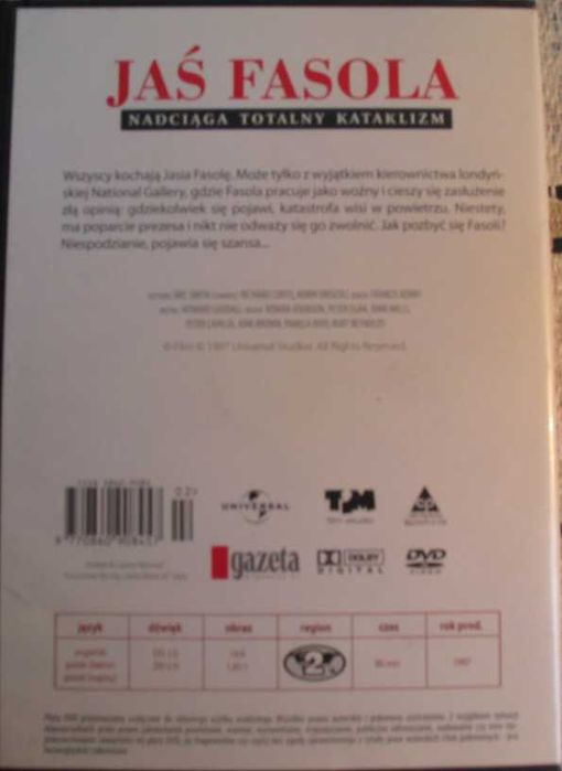 Jaś Fasola Nadciąga totalny kataklizm 1997 film DVD