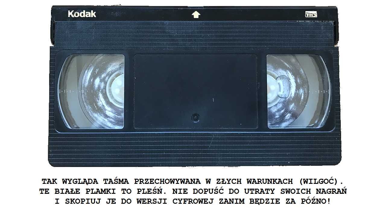 Przegrywanie kaset VHS Hi8 MiniDV magnetofonowych Zielona Góra