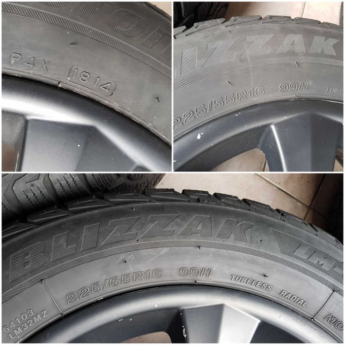 Felgi koła zimowe DEZENT 7x16 et20 5x120 opony 225/55/17 BMW 5 e39 360