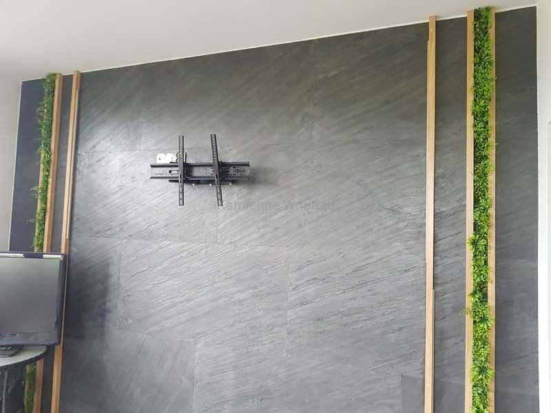 Fornir Kamienny Line Black 122x61x0.2cm Warszawa 25 arkuszy