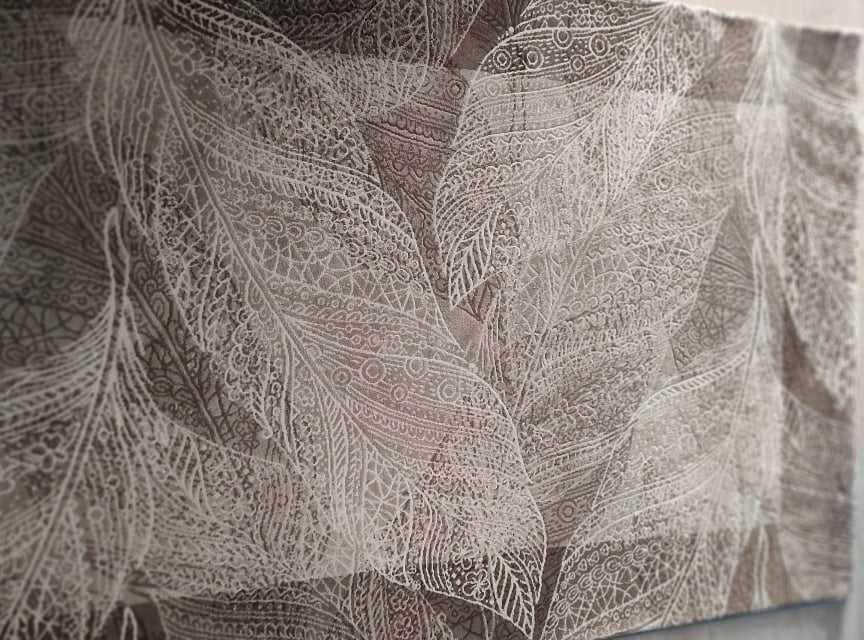 Brązowo - beżowy dywan angora
