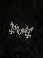 Naszywka logo Mayhem black metal handmade