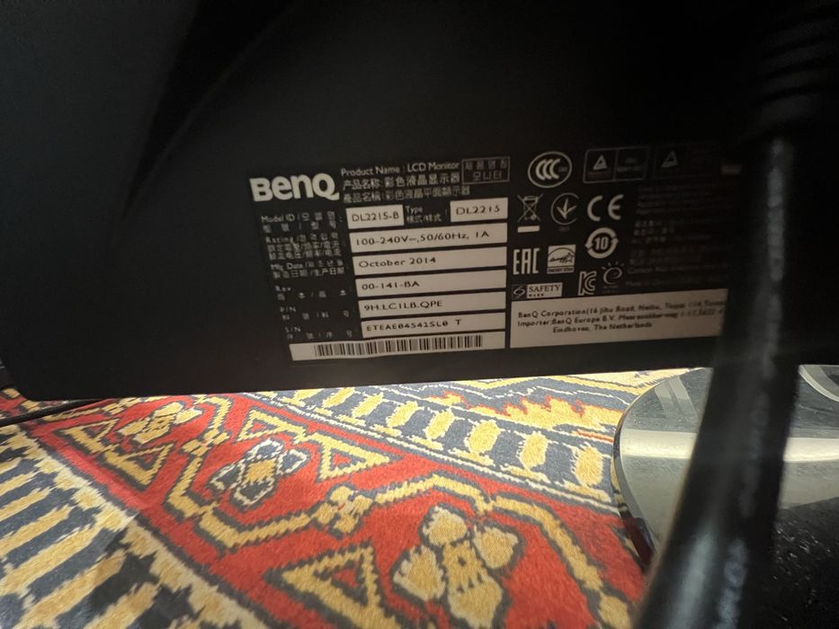 Zestaw 2 monitorów: Lenovo ThinkVision P24h-2L + BenQ DL2215 – sprawne