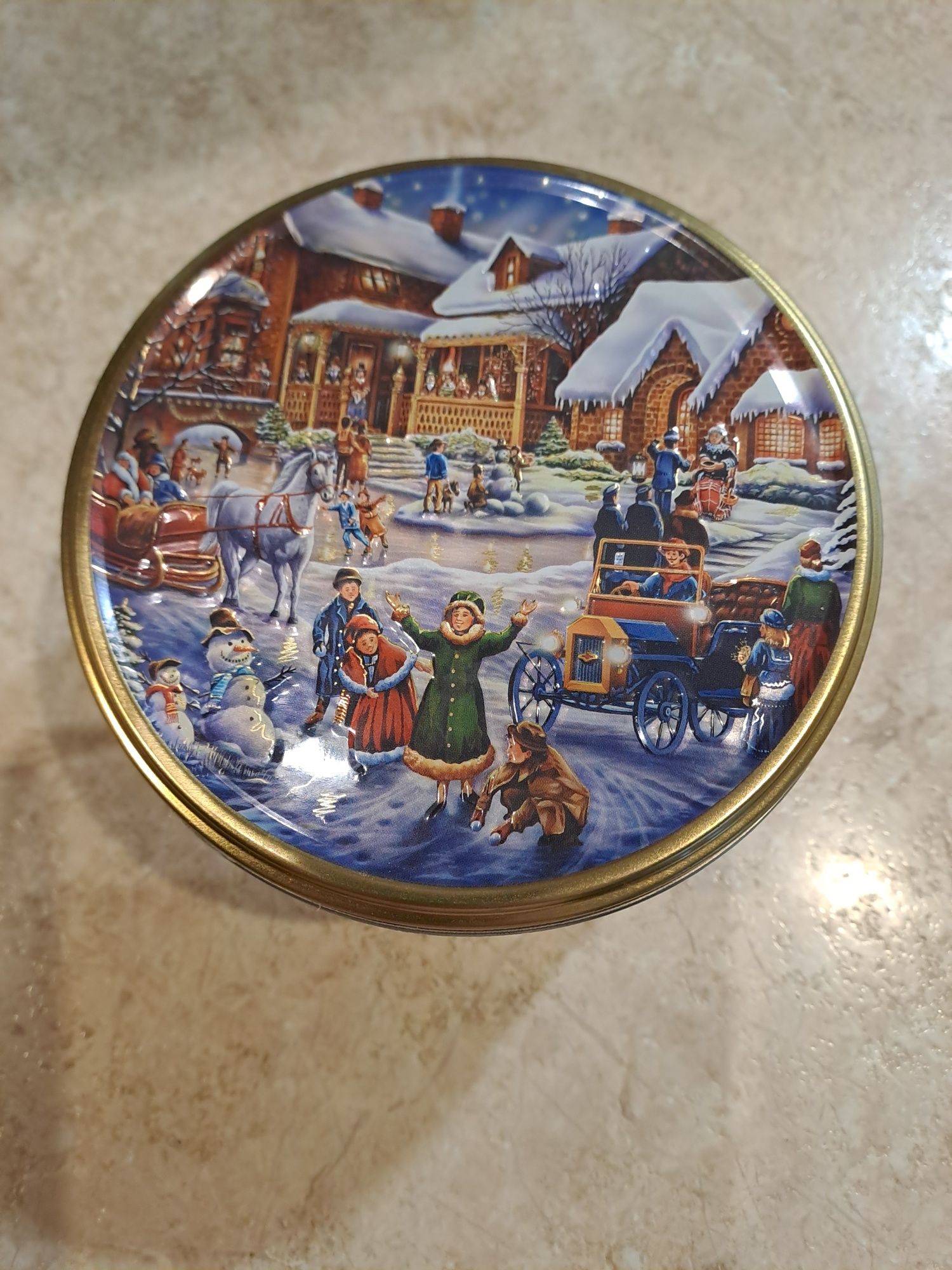 Металеві  коробки  святкові, Різдвяні (новорічні)