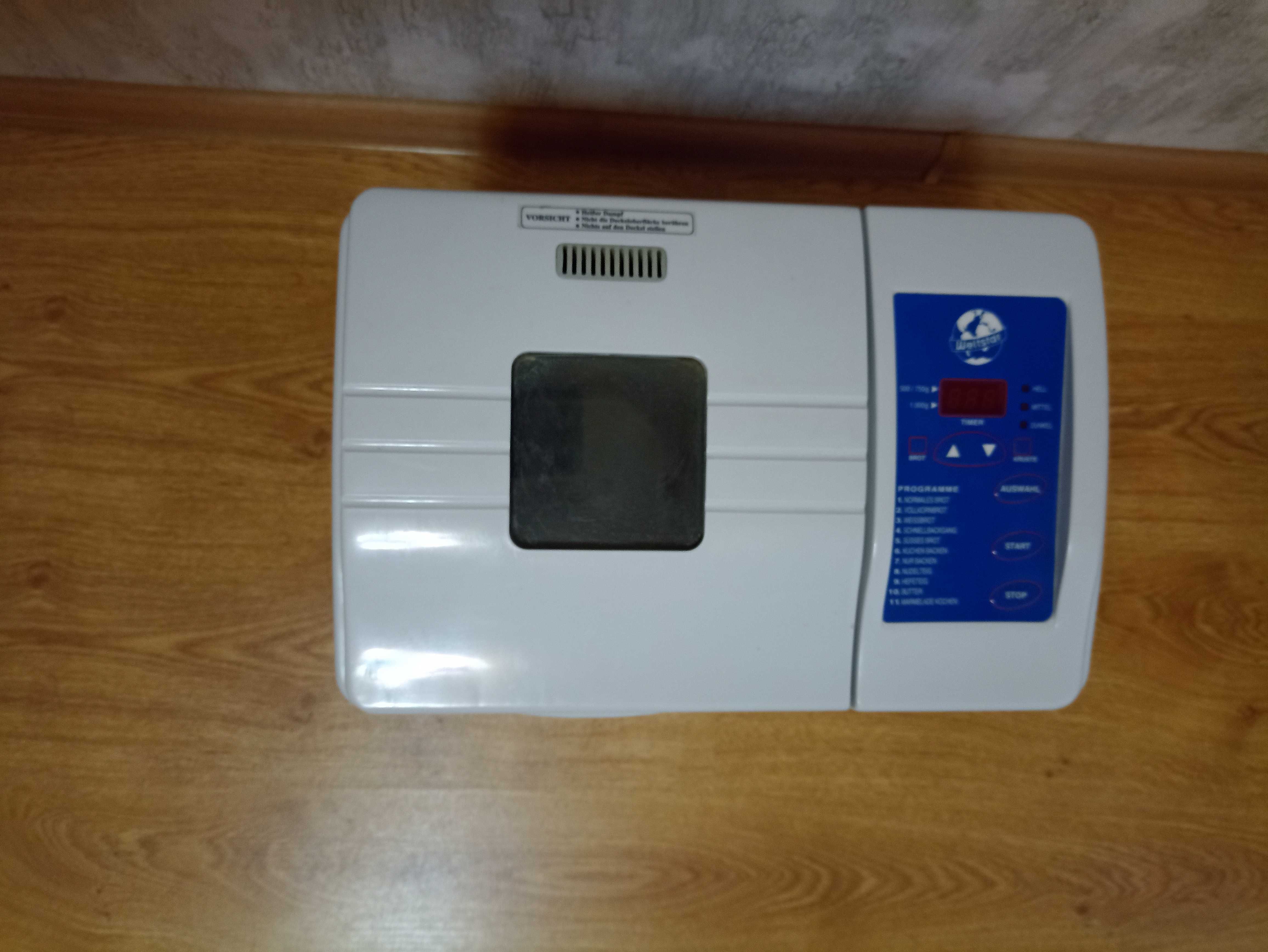 Хлібопічка WELTSTAR brotback-automat. Model BBA 1010 G