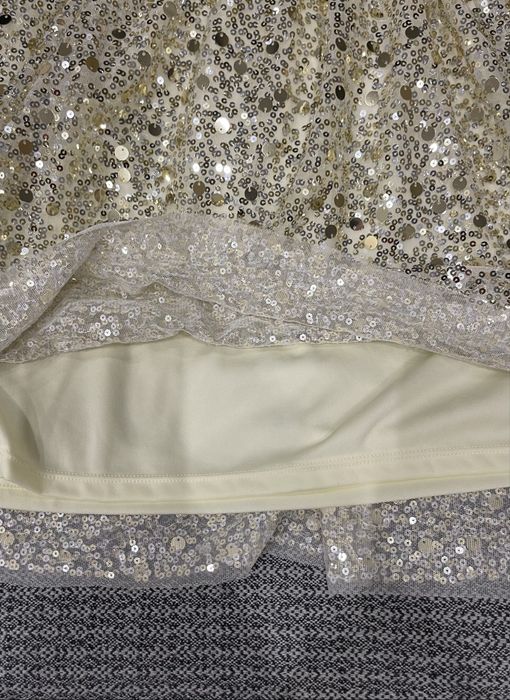 H&M бежеве із золотистими паєтками плаття зріст 134-140