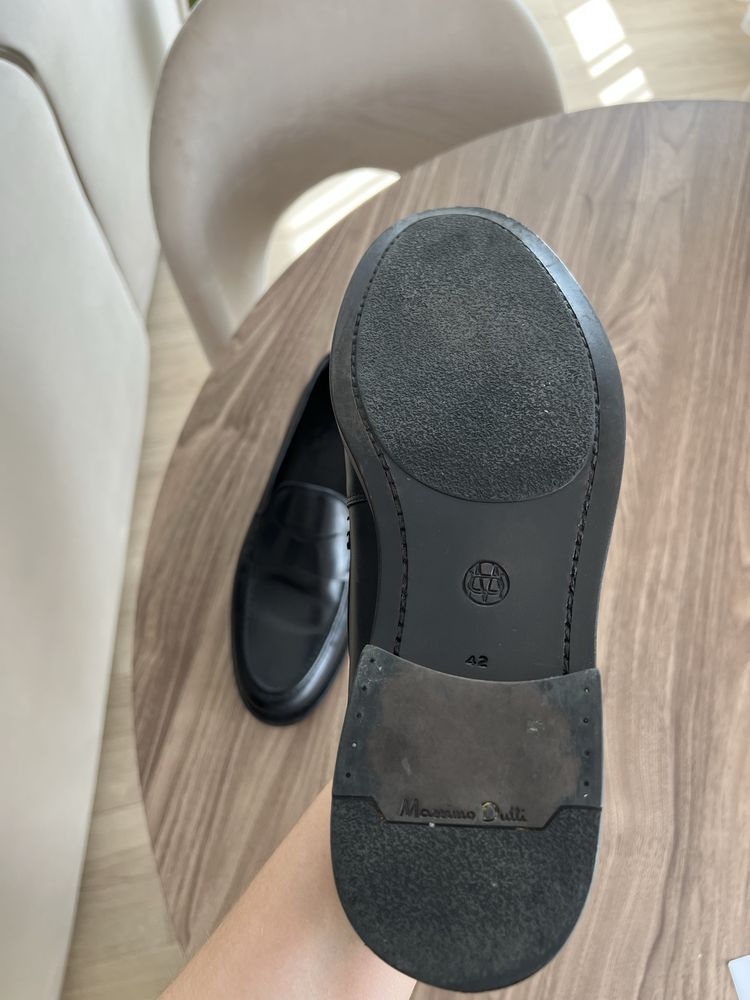 Meskie mokasyny czarne Massimo Dutti 42