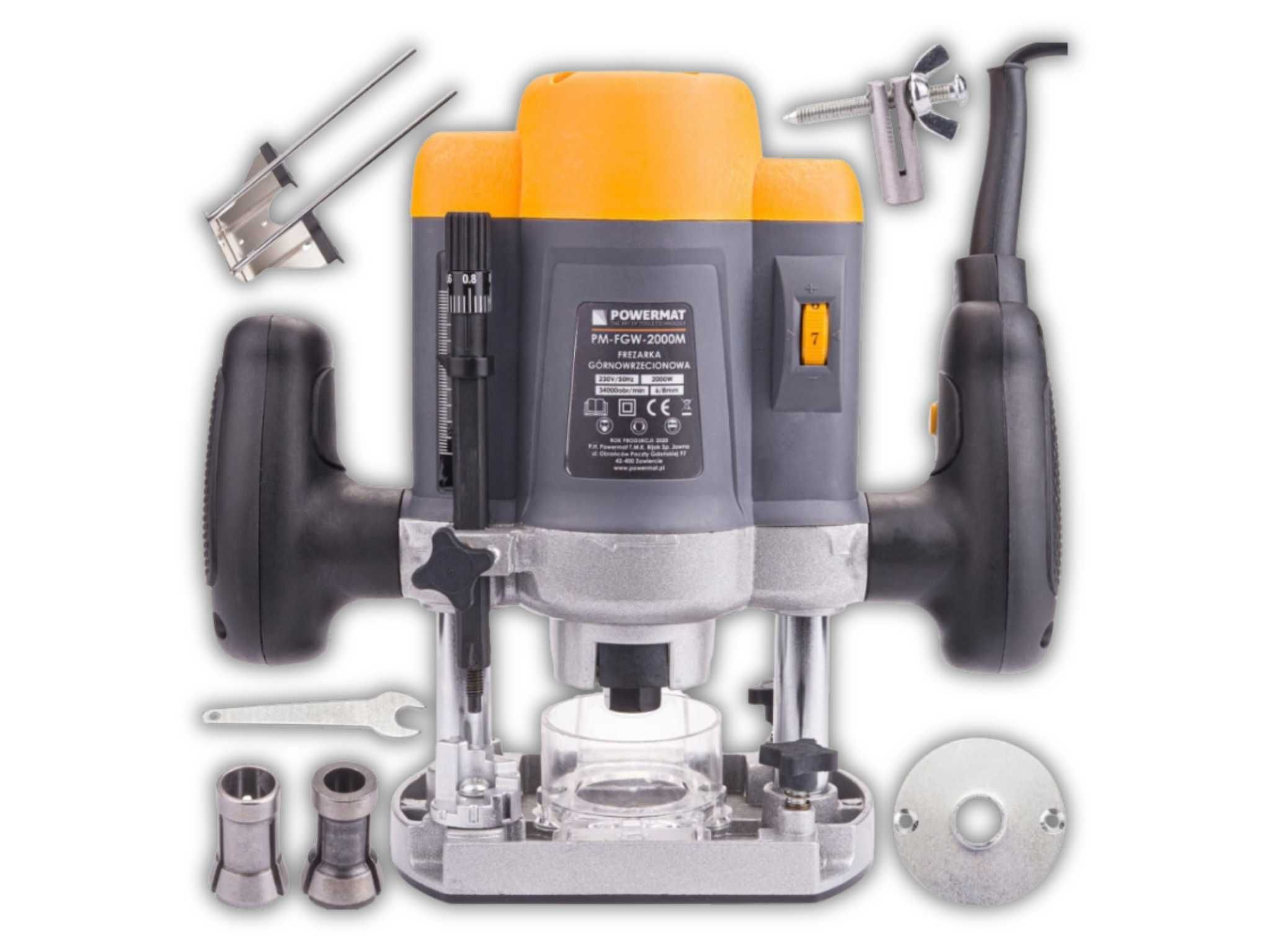 FREZARKA Górnowrzecionowa 2000W Wycinarka Powermat 6-8mm - WYPRZEDAŻ