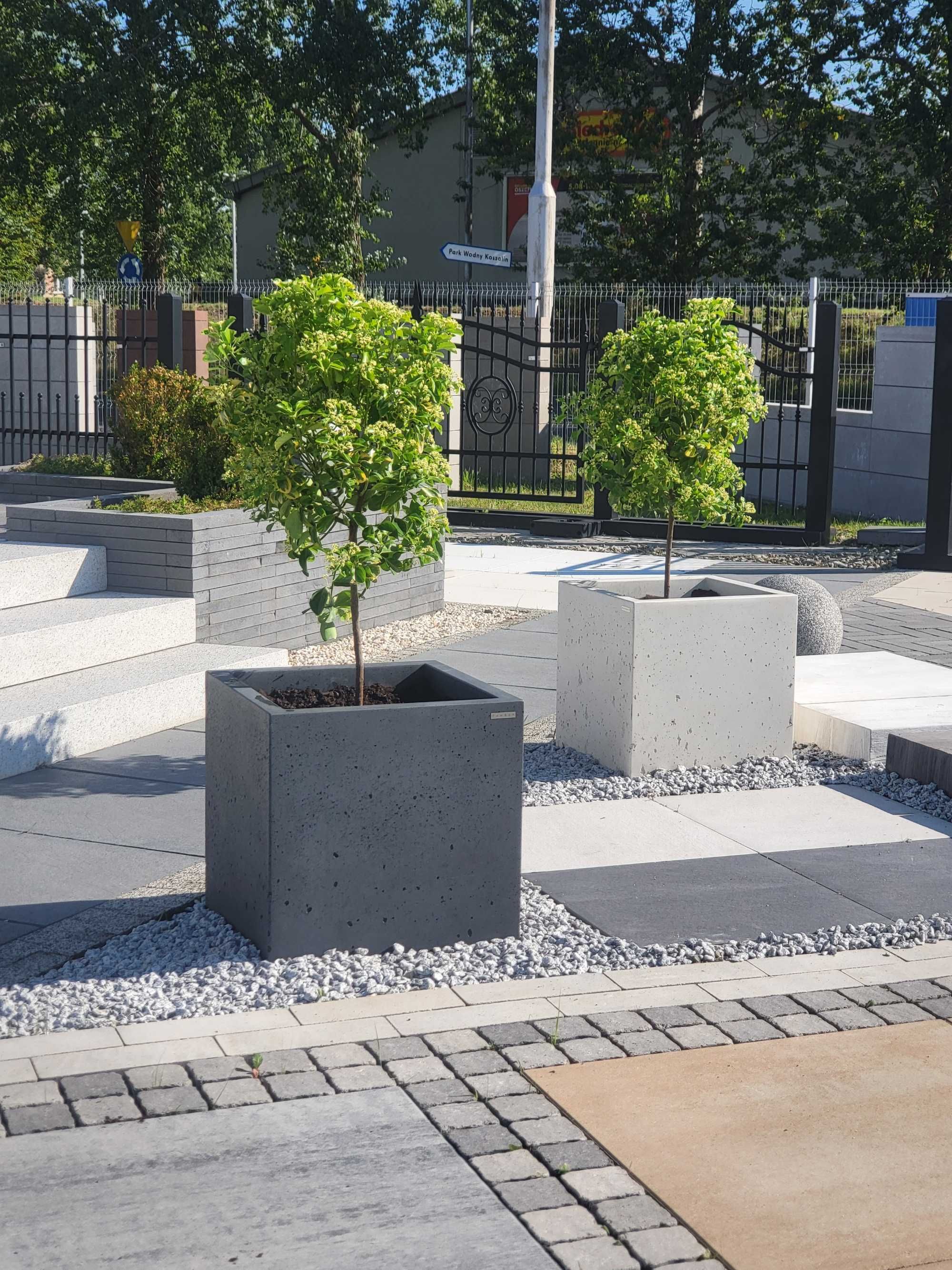 Donica betonowa 50x50x50 cm, beton architektoniczny PRODUCENT!
