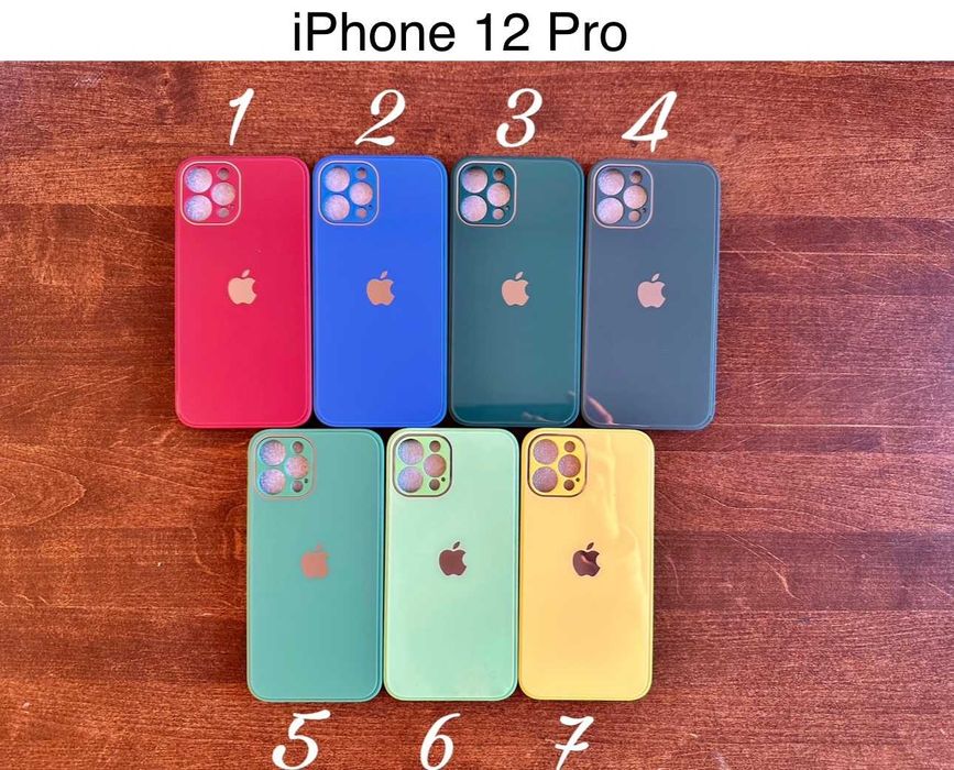 Etui, Case iPhone 11, 12, 12 Pro 11 Pro Max 12 Pro Max imitacja szkła!