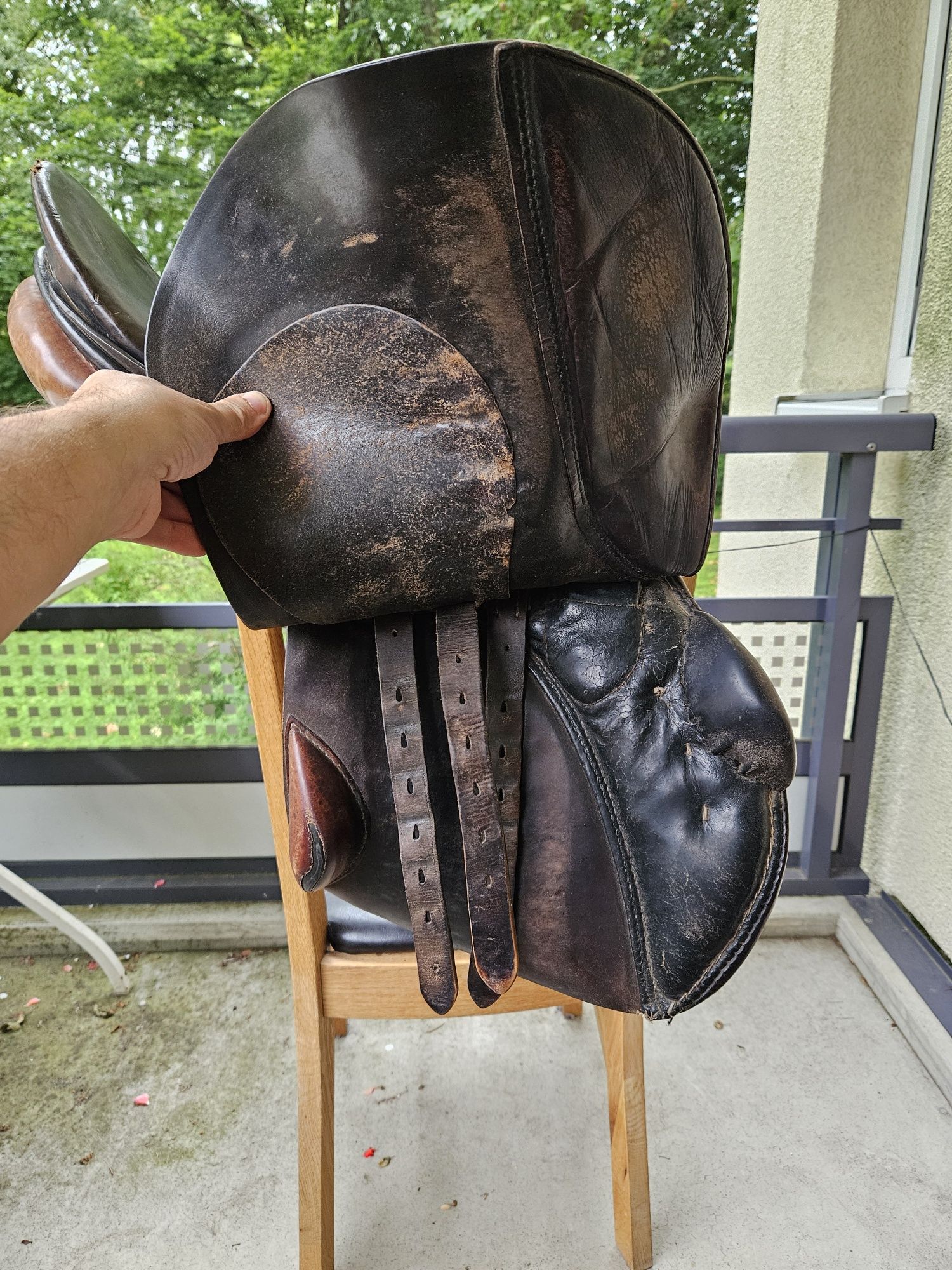 Siodło skokowe 17", używane, Stübben Germany.