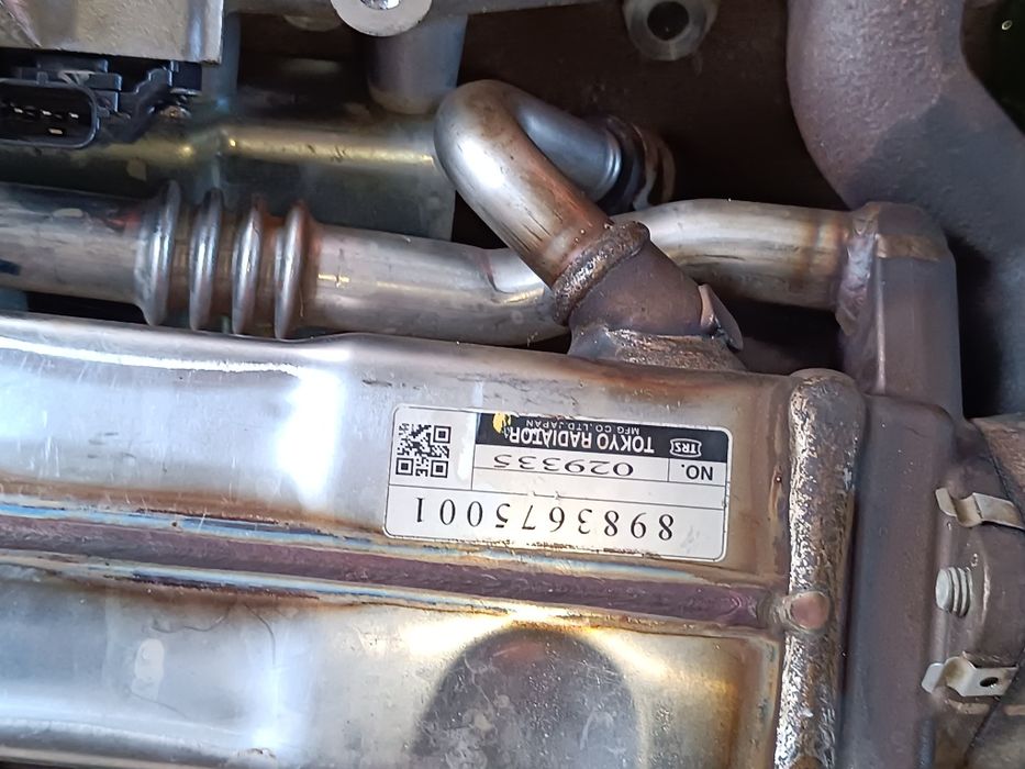 zawór chłodnica egr kolektor ssący Isuzu D max 1,9