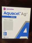 Aquacel Ag+ Extra, opatrunek hydrowłóknisty, 10 x 10 cm