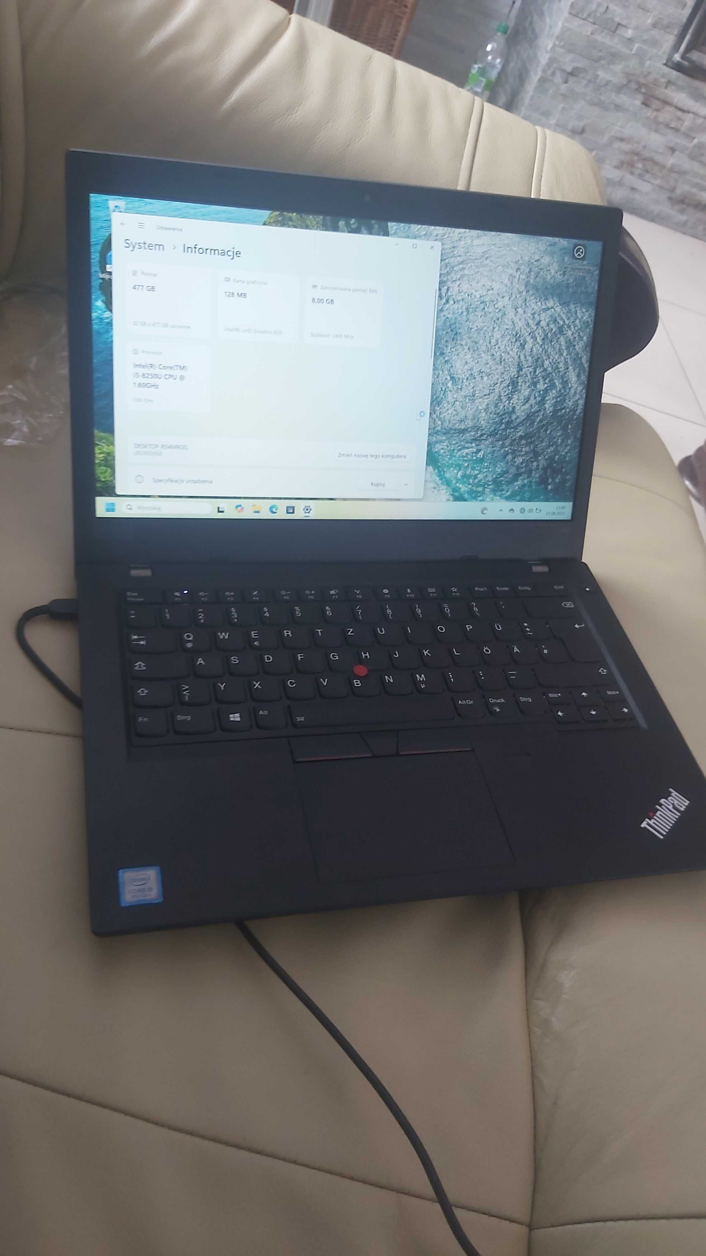 Lenovo ThinkPad L480 (20LS0026GE) 477GB / i5-8250U 1.6GHz / 8GB ram