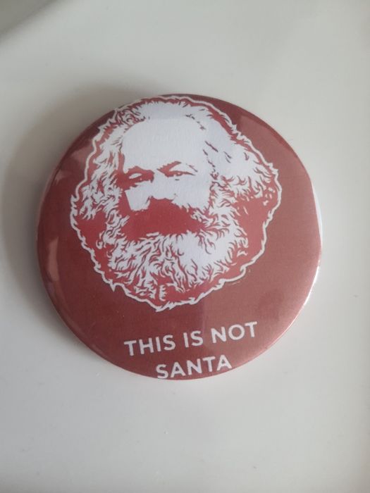 Pin grande 58mm de karl marx