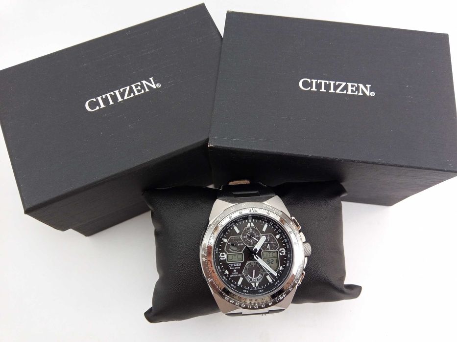 Часы Citizen JY8149-05E радиосигнал вечник сапфир будильник подсветка