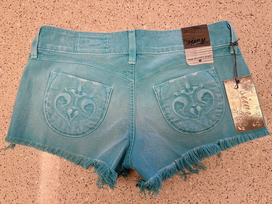 Жіночі бірюзові джинсові шорти SiWY (USA), нові