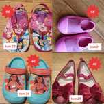 Sabrinas, Havaianas, melissas, crockes menina