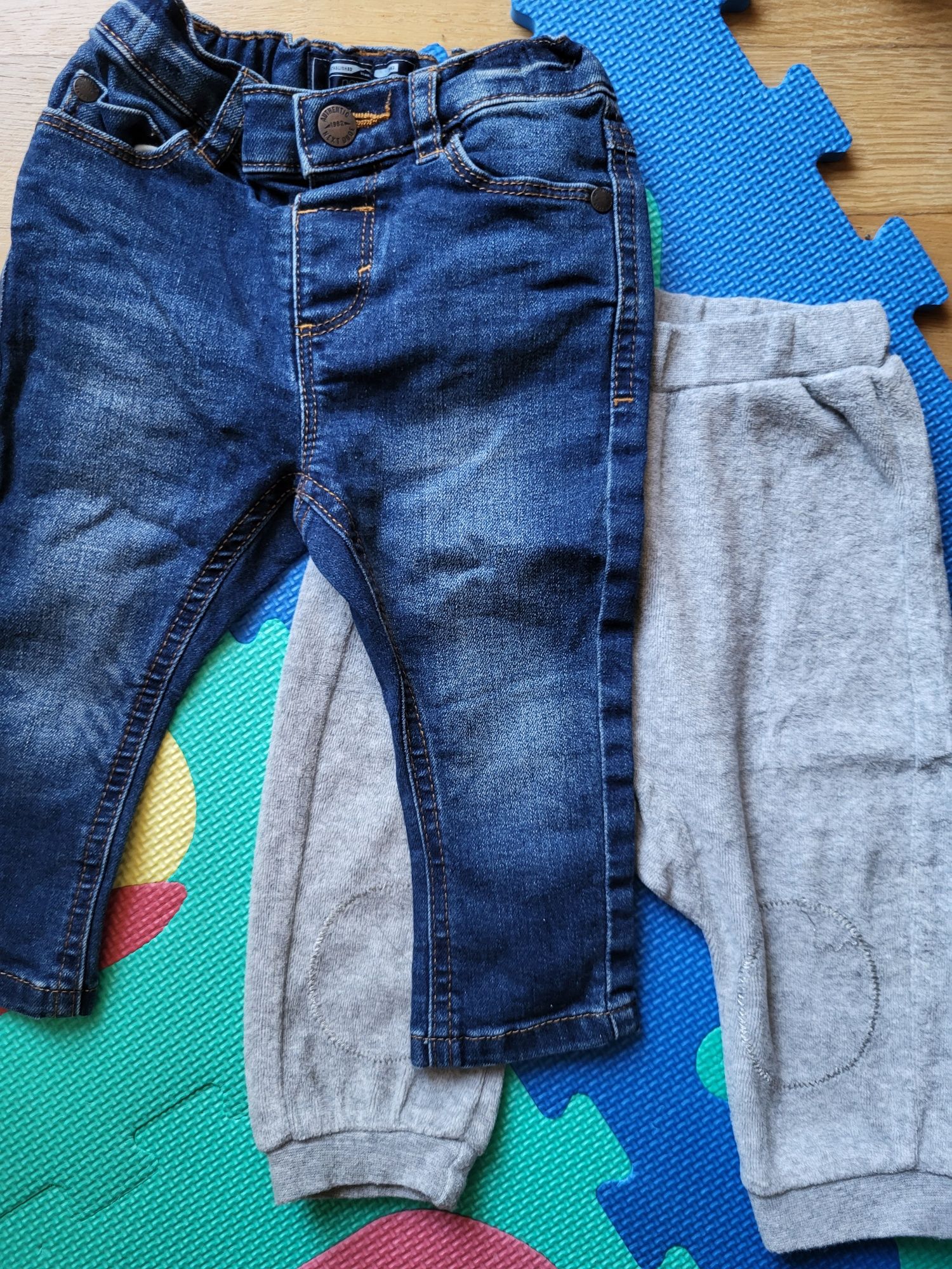 Spodnie niemowlęce jeans Next rozm. 74