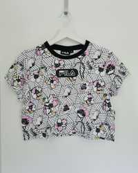 FILA crop top w kwiaty S