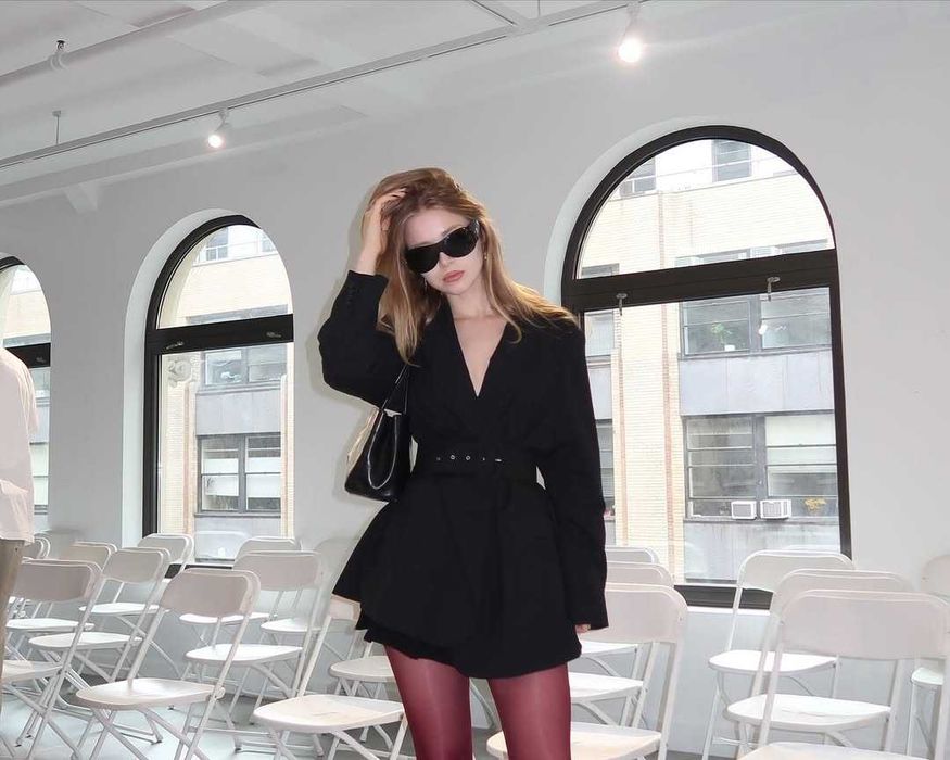 Колготки глянцеві з блиском бордового кольору нові