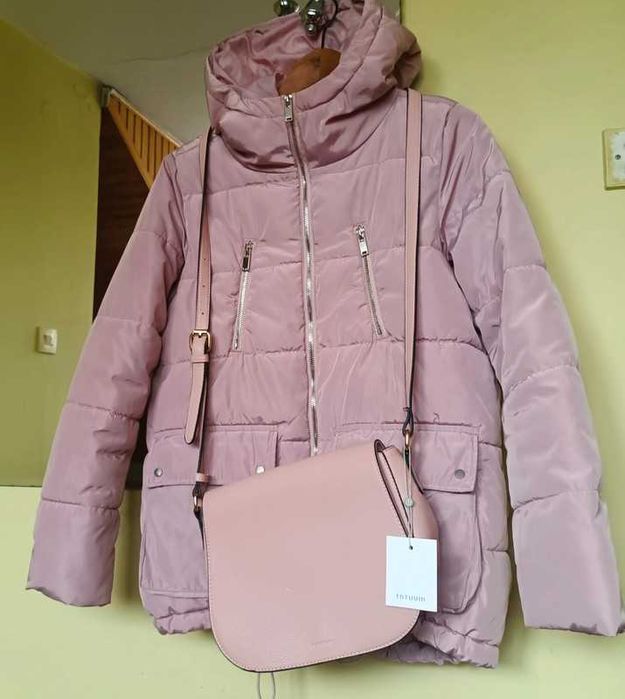 Kurtka wiosenna damska M z kapturem