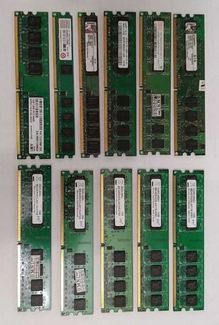 Память DDR2 планки по 1 Gb Гб рабочие 667 и 800 Mhz МГц