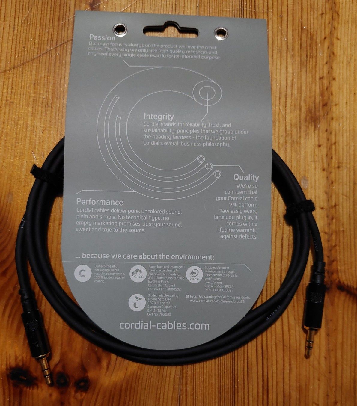 kabel mini jack CORDIAL CFS 1.5 WW 1,5m