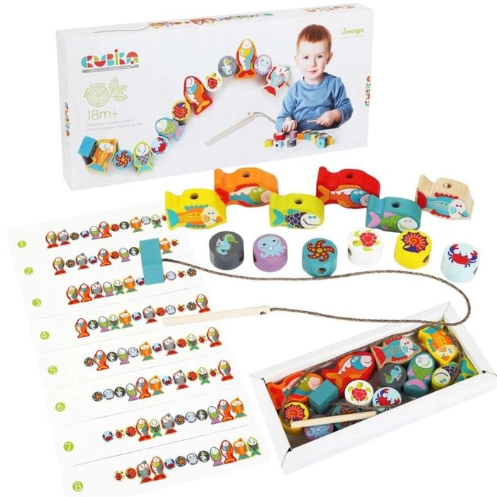 Sznurowanie rybek pudełko,269x127 mm