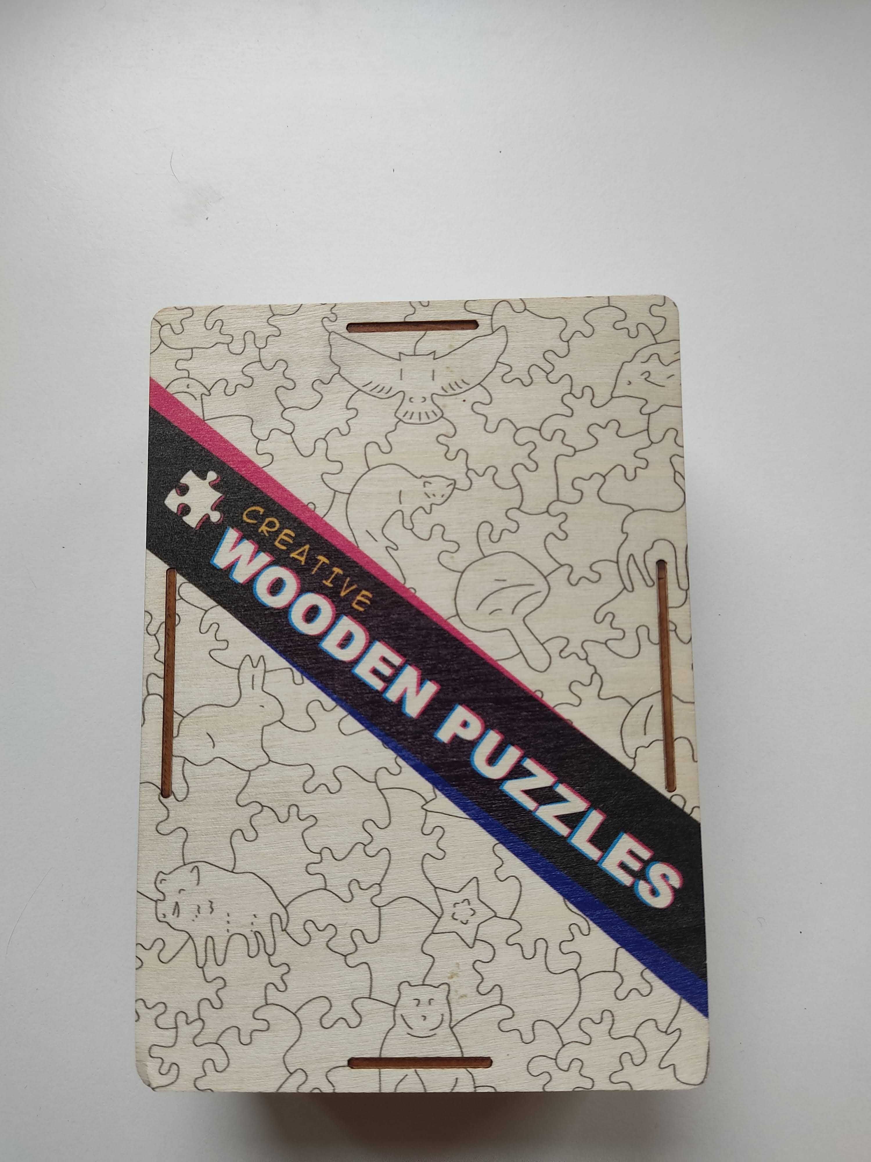 puzzle drewniane, koty