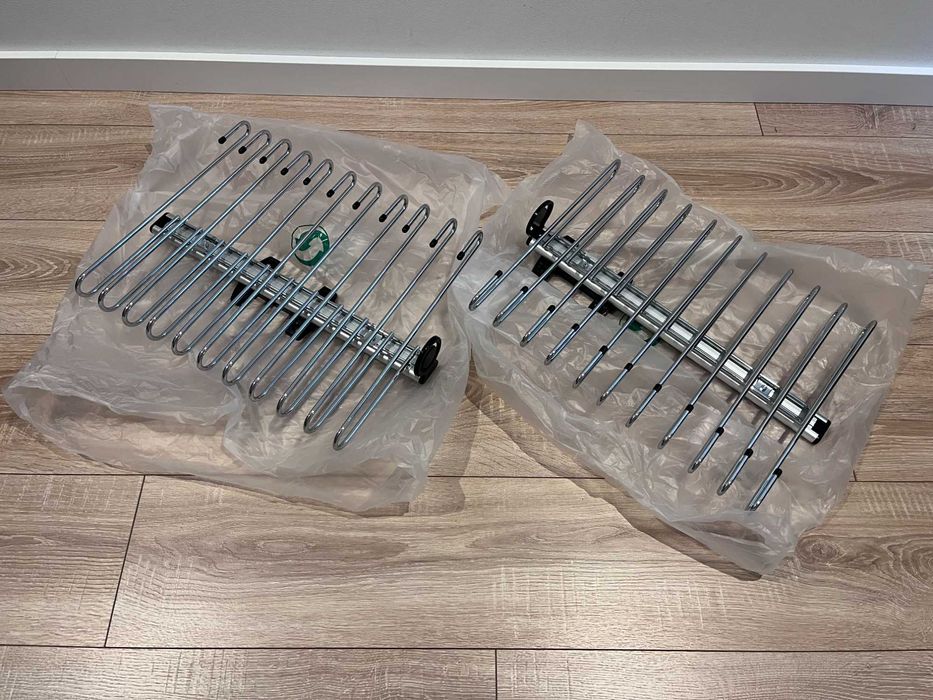 GTV wysuwny wieszak na spodnie, podwieszany, chromowany 2x szt.