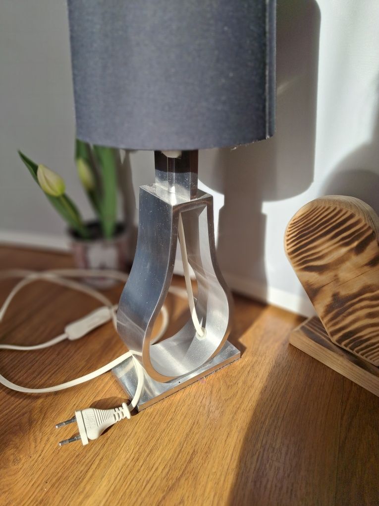 Lampa nocna,stołowa,czarna,metalowa