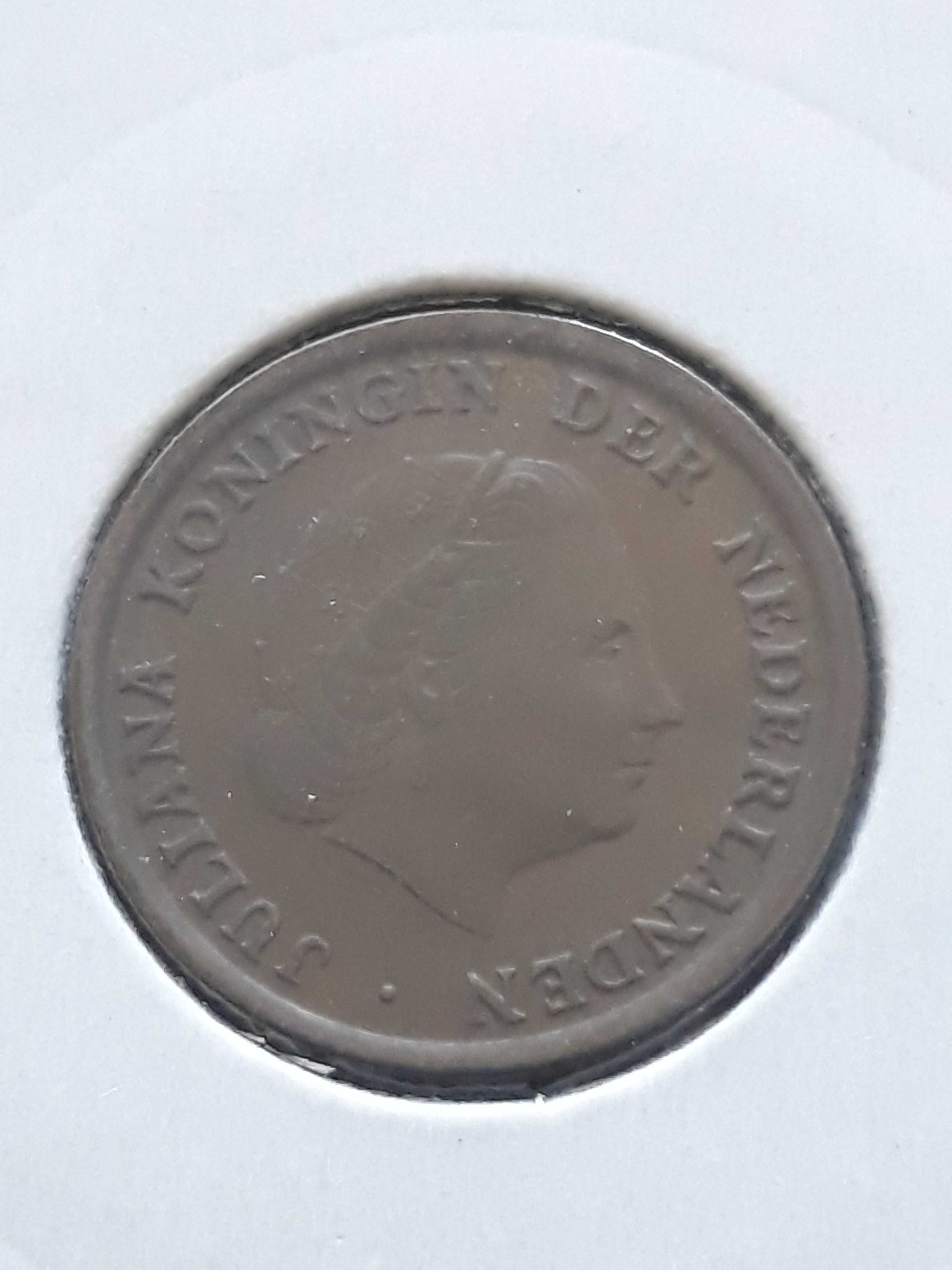 1 Cent Holandia 1954 r. - Juliana- rzadkość-około menniczy