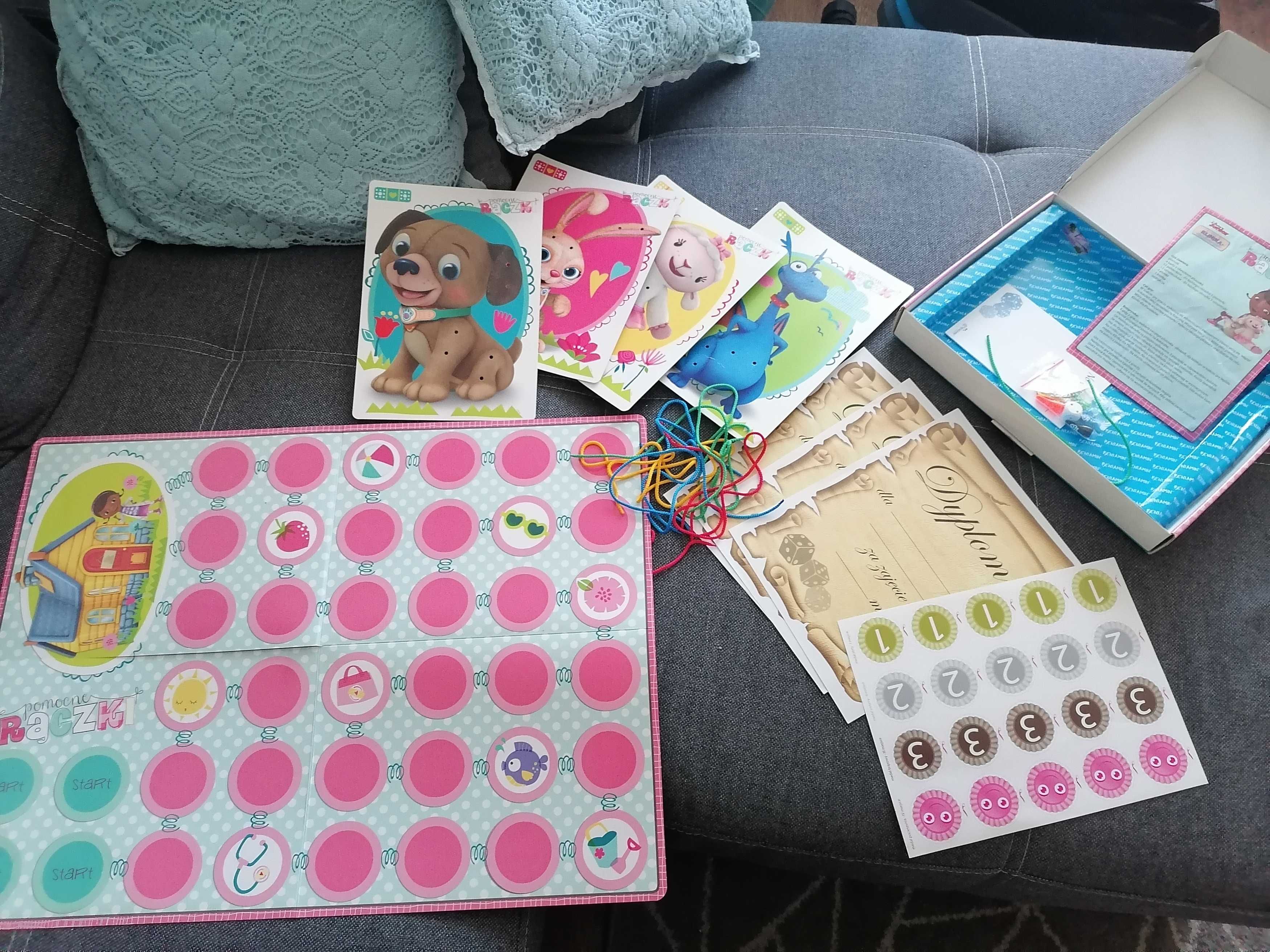 Gra edukacyjna, Klinika dla pluszaków,, Pomocne rączki.