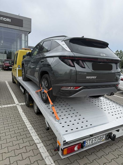 Pomoc drogowa 24h transport maszyn PL EU holowanie z OC Sprawcy