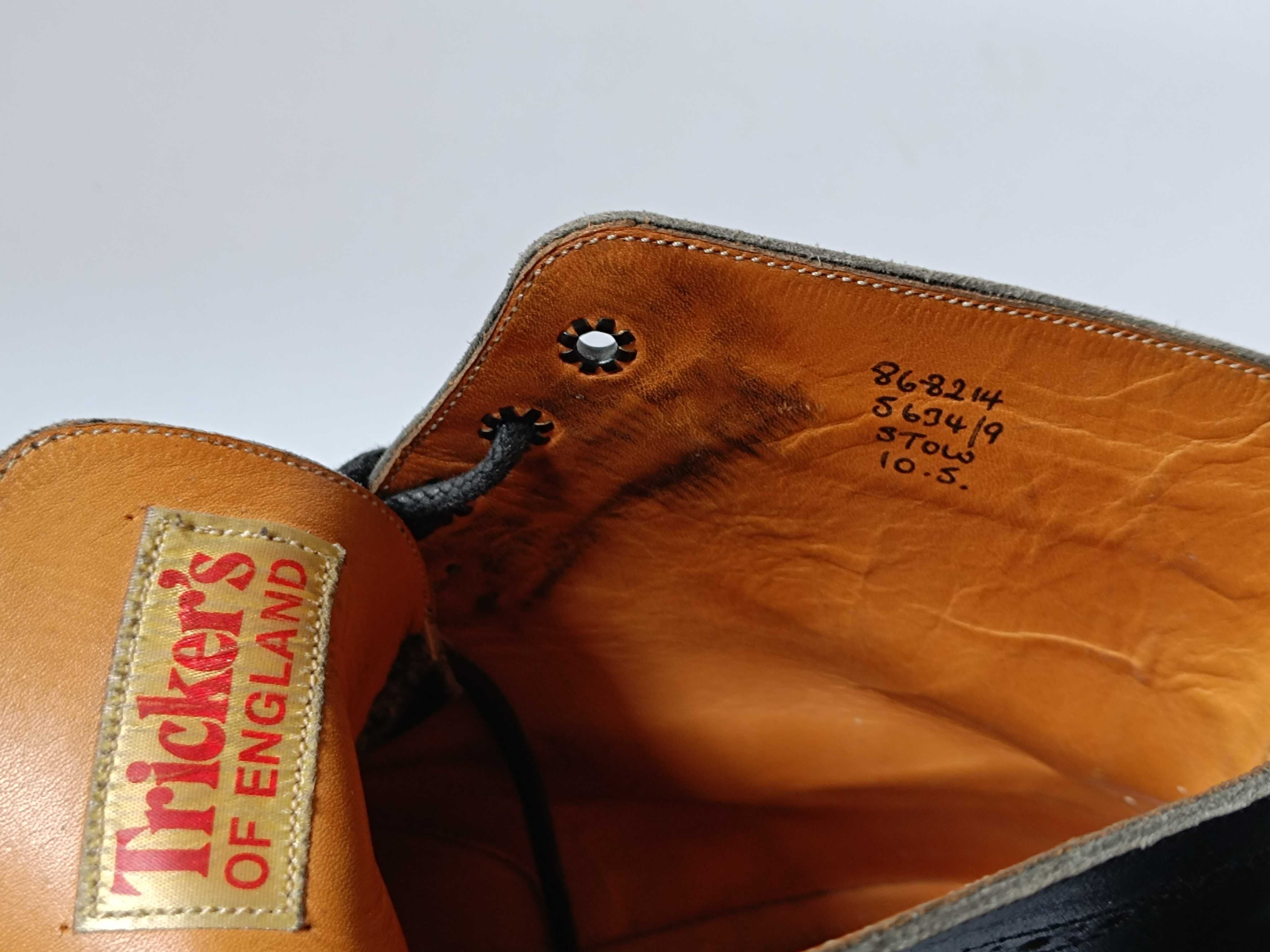 Tricker's Boots Black размер 44-44.5 мужские ботинки чоловічі черевики