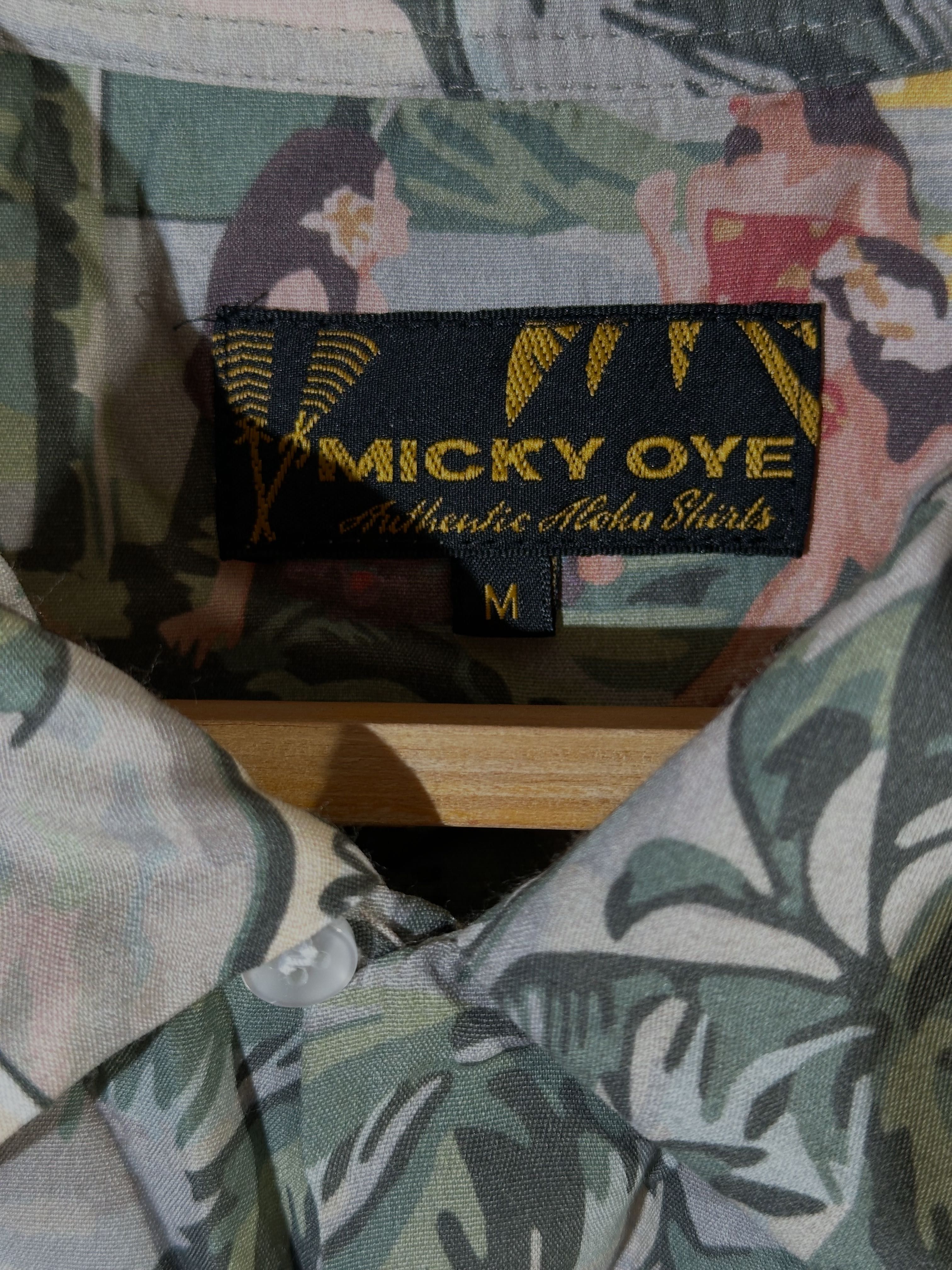 Micky Oye Land of Aloha shadow гавайская рубашка гавайка