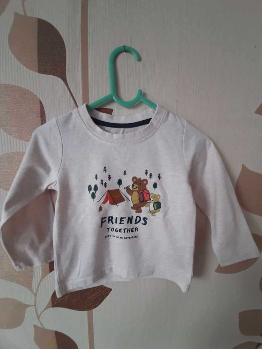 Bluzki z długim rękawem, rozmiar 92, marka Primark