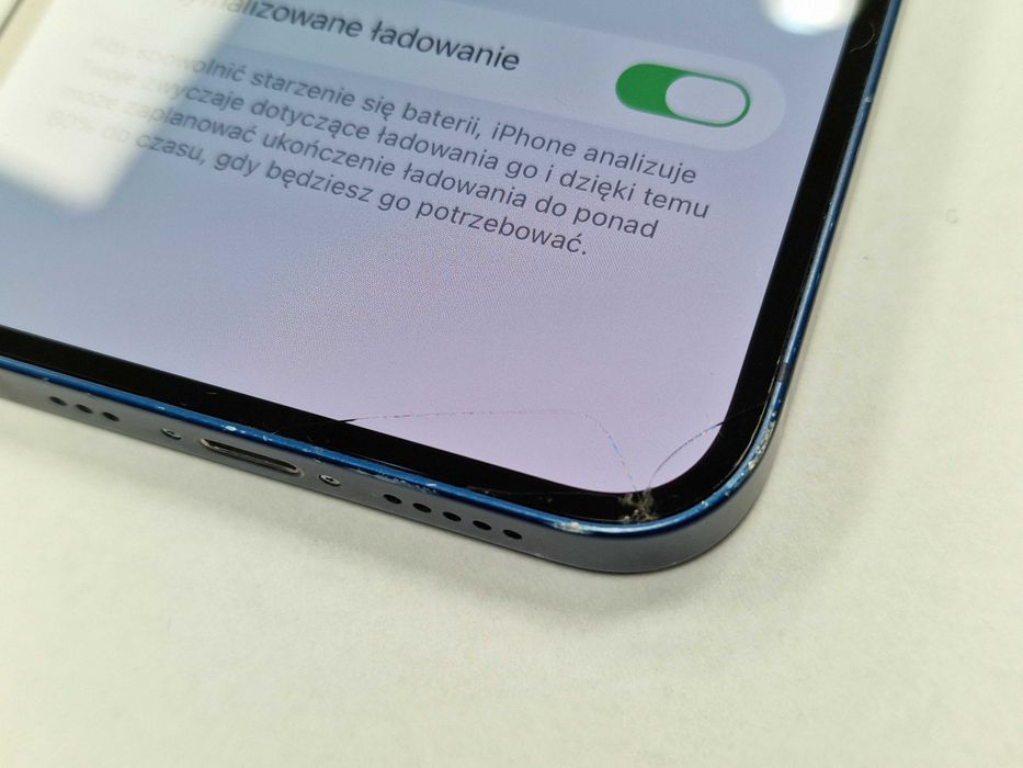 Iphone 12 64GB/ Blue/ 78%/ zbita szybka/ czytaj uważnie opis