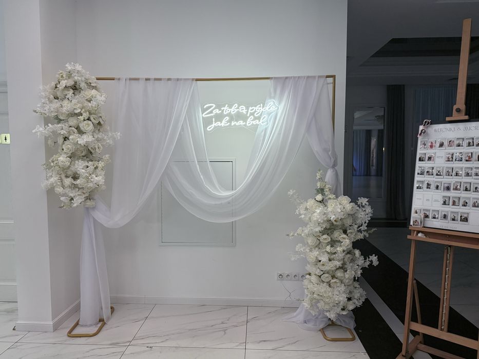 Ścianka dekoracyjna na wesele