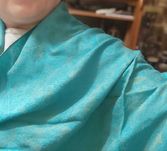 Шаль палантин бирюзового цвета