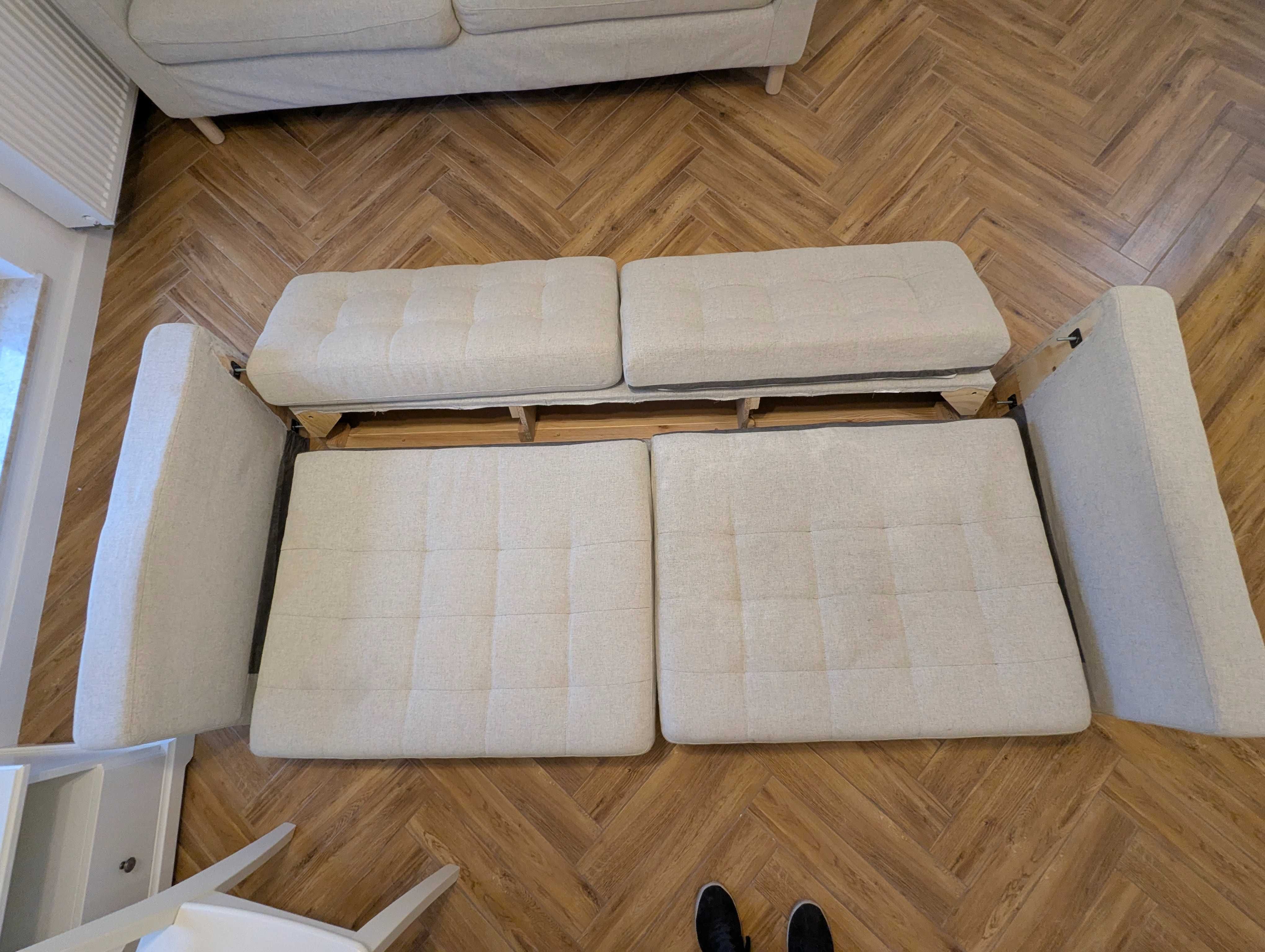 Sofa Ikea używana, dobry stan, rozkręcona, do odbioru